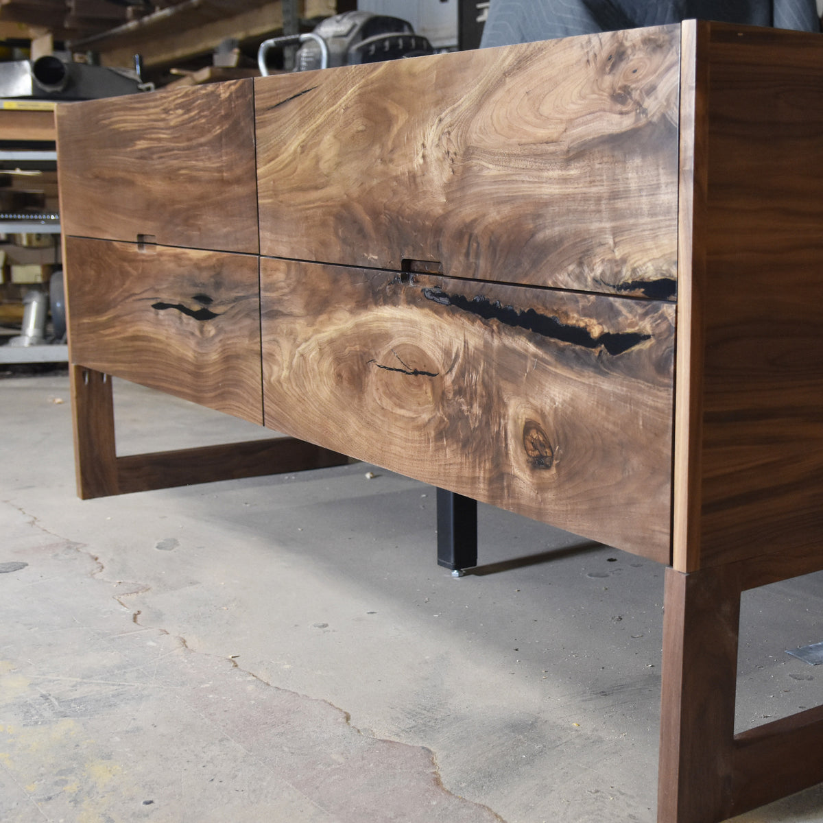 Floating Walnut Vanity – Wood Metal & Beyond