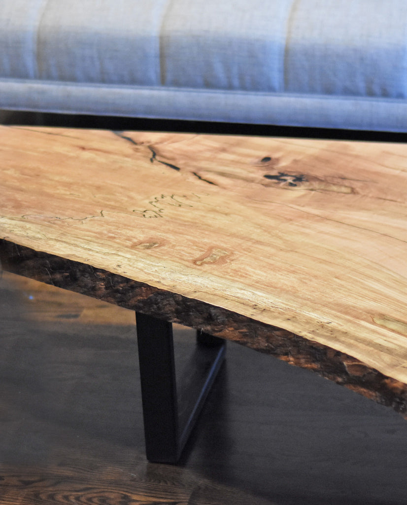 This handcrafted coffee table will be the conversation starter for your living room, bedroom or office