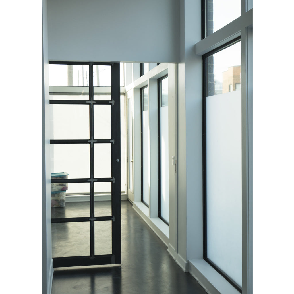 This modern sliding glass door will give contemporary look to any room. This sliding glass door is fitted with tempered glass making it a safe addition to your home.